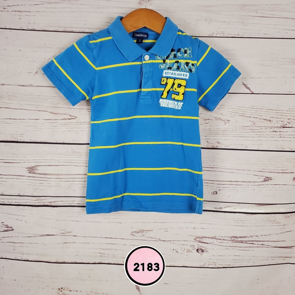 coachkids boys xs polo shirt